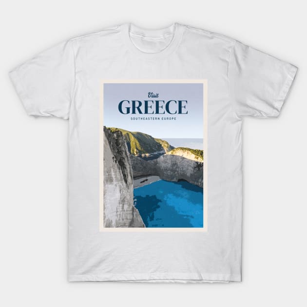 Visit Greece T-Shirt by Mercury Club